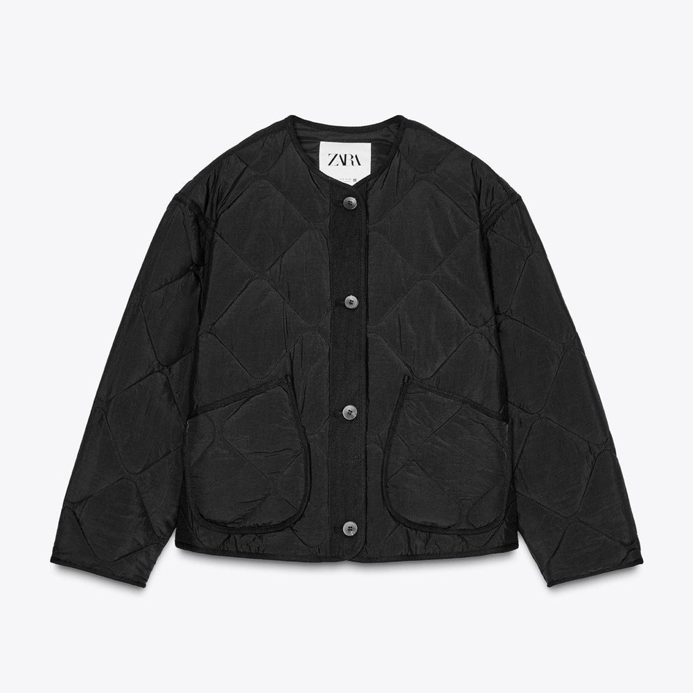 Zara Women's Black Puffer Jacket